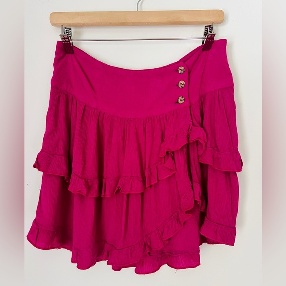 Free People | Endless Summer | Costello Skirt, Hot Pink - Picture 4 of 9